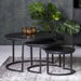 Livingfurn Salontafel Kala Set van 3 stuks - zwart - Rond