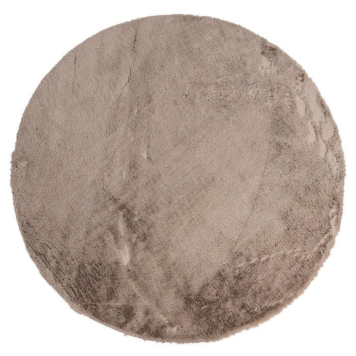 Richmond Rond Vloerkleed Saifo Furry, 160cm - Zand