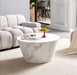 Artistiq Ronde Salontafel Tylicia Marmerlook, 80cm - Wit