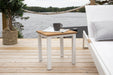 Nohr Outdoor Bijzettafel Constantina Teakhout, 40 x 40cm - Naturel - Vierkant