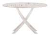 Nohr Ronde Tuintafel Amberia Teak, Ø120cm - Whitewash
