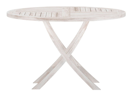 Nohr Ronde Tuintafel Amberia Teak, Ø120cm - Whitewash