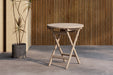 Nohr Ronde Bistrotafel Amberia Teakhout, 70cm - Whitewash