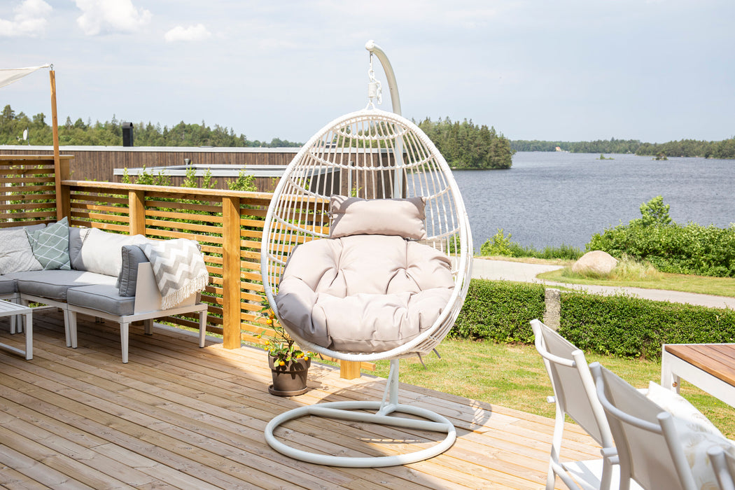 Nohr Hangstoel Samantah Wicker - Wit
