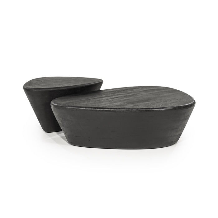 Eleonora Salontafel Mila Set van 2 stuks Organisch - Zwart - ThatLyfeStyle