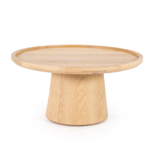 Eleonora Salontafel Leia Eikenhout, 80cm - Naturel - Rond