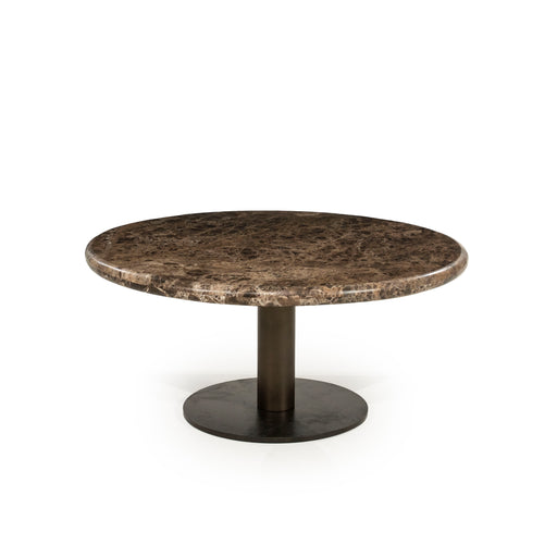 Eleonora Ronde Salontafel Luigi Marmer, 75cm - Bruin