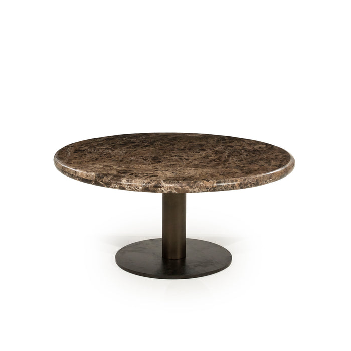 Eleonora Ronde Salontafel Luigi Marmer, 75cm - Bruin