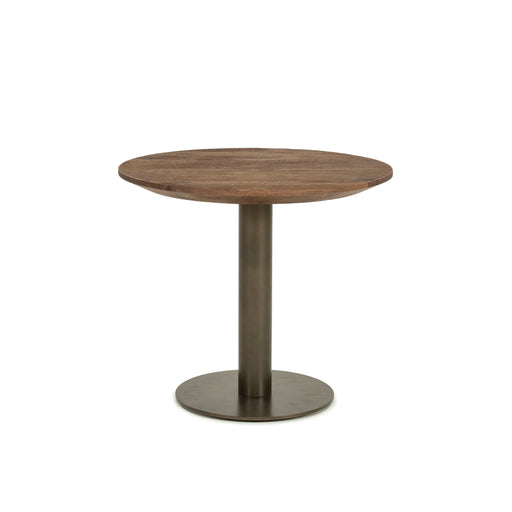 Eleonora Ronde Salontafel Esila Mangohout, 50cm - Bruin