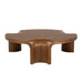 Eleonora Ronde Salontafel Avar Walnootfineer, 110cm - Bruin