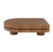 Eleonora Salontafel Arcus Walnootfineer, 122 x 122cm - Bruin