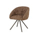Eleonora Draaibare Eetkamerstoel Tara Punto stof - Bruin