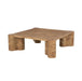 Eleonora Vierkante Salontafel Dorian MDF en notenfineer, 90 x 90cm - Bruin
