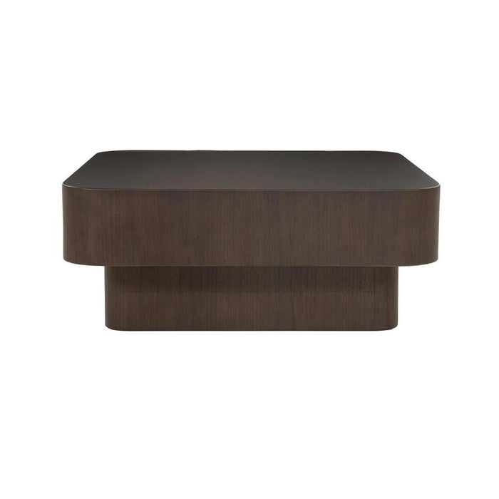 Eleonora Vierkante Salontafel Jip Walnoot, 80 x 80cm - Bruin