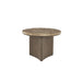 Eleonora Ronde Salontafel Okke Marmer en Walnoot, 55cm - Grijs