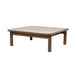 Eleonora Salontafel Gabi Keramiek en eiken, 100 x 100cm - Bruin - Vierkant
