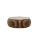 Eleonora Ronde Salontafel Memphis Botochino marmer en mangohout, Ø88cm - Naturel