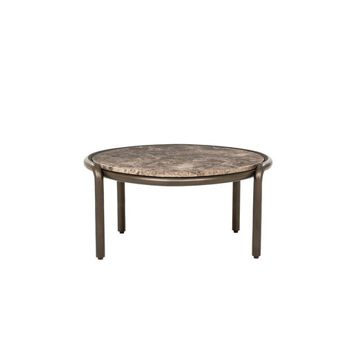 Eleonora Ronde Salontafel Silke Emperador marmer, Ø68cm - Bruin
