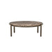 Eleonora Ronde Salontafel Silke Emperador marmer, Ø83cm - Bruin