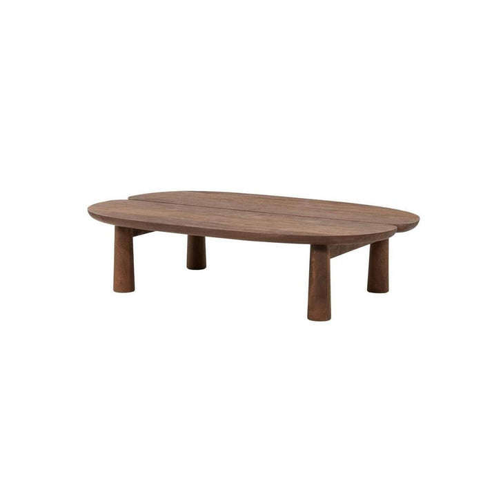 Eleonora Ovale Salontafel Nero Mangohout, 120 x 79cm - Bruin - Ovaal