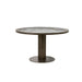 Eleonora Ronde Eettafel Gino Keramiek met marmerlook, Ø130cm - Bruin