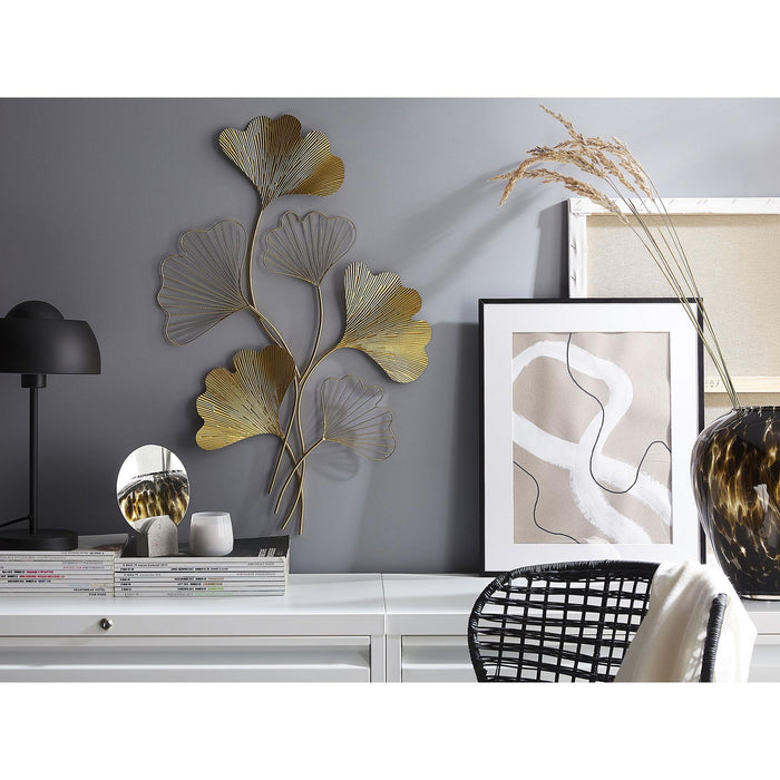 Beliani - INDIUM - Wanddecoratie - Goud - Metaal - ThatLyfeStyle