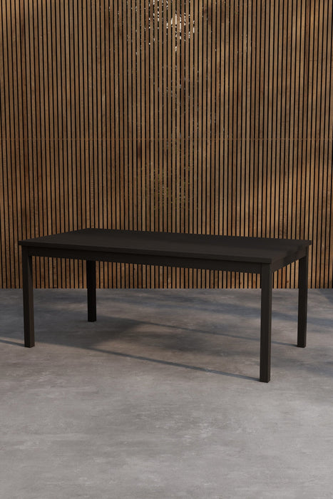 Nohr Tuintafel Amberia Teakhout, 180 x 90cm - Zwart - ThatLyfeStyle