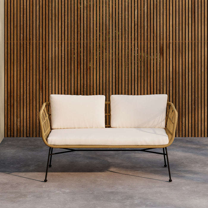 Nohr Tuinbank Marison Rattan, 140cm - Naturel