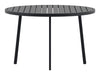 Nohr Ronde Tuintafel Lateasha Aluminium, Ø120cm - Zwart