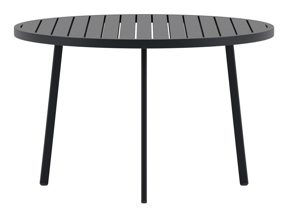 Nohr Ronde Tuintafel Lateasha Aluminium, Ø120cm - Zwart