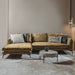 Tower Living 2,5-zits Loungebank Nottingham Velvet, Links - Mosterdgeel