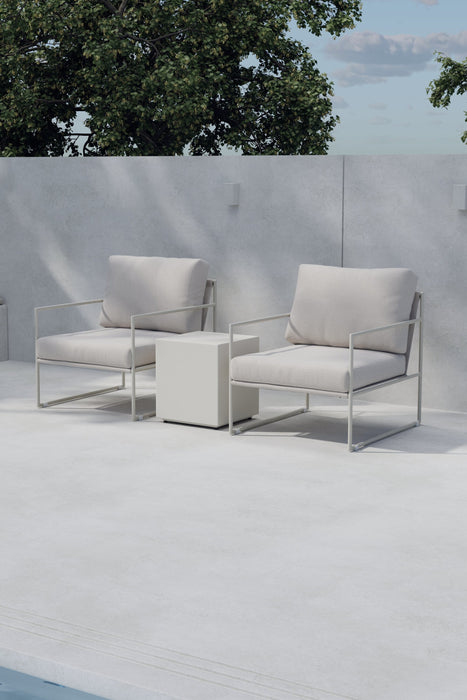 Nohr Loungeset Jorja Met 2 loungestoelen en tafel - Beige - ThatLyfeStyle