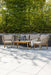 Nohr Loungeset Chandni Acaciahout, Met bank, tafel en 2 stoelen - Latte - ThatLyfeStyle