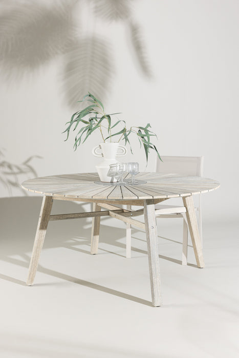 Nohr Ronde Tuintafel Enrico Acaciahout, 150cm - Naturel - ThatLyfeStyle