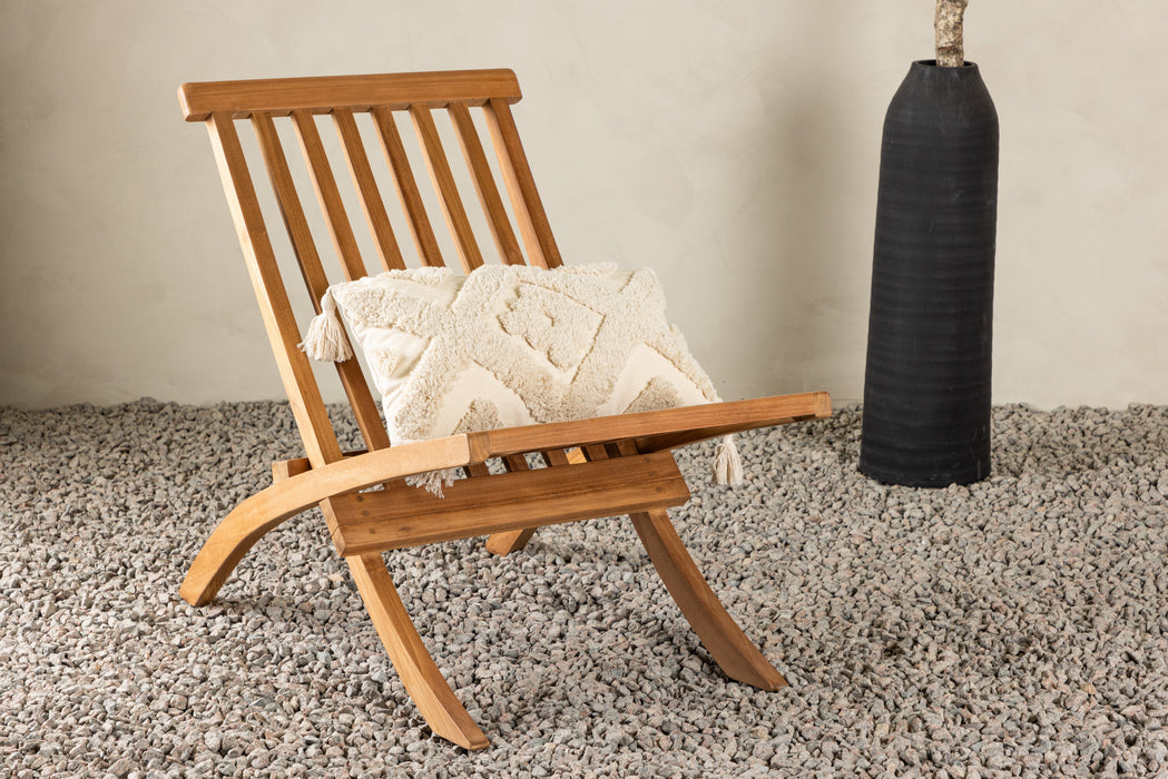 Nohr Outdoor Loungestoel Amberia Teakhout - Naturel - ThatLyfeStyle