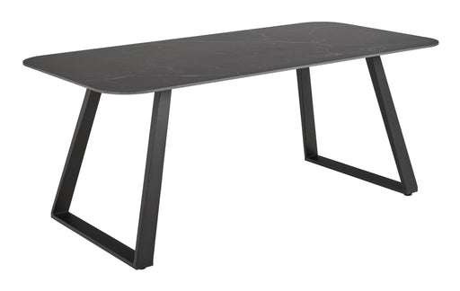 Bendt Eettafel Ginni Keramiek, 180 x 90cm - Zwart - ThatLyfeStyle