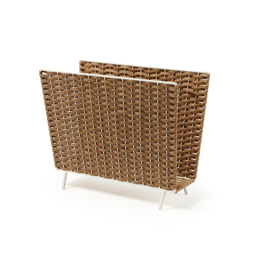 Kave Home Tijdschriftenhouder Shibori - wit