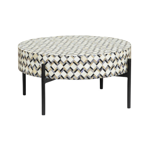 Tower Living Ronde Salontafel Brendola Bone inlay - Beige