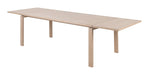Bendt Uitschuifbare Eettafel Sharalyn Eiken, 200/250/300 x 100cm incl. Verlengblad 2 stuks - Beige