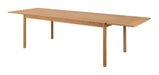 Bendt Uitschuifbare Eettafel Jerad Eiken, 200/250/300 x 100cm incl. Verlengblad 2 stuks - Bruin
