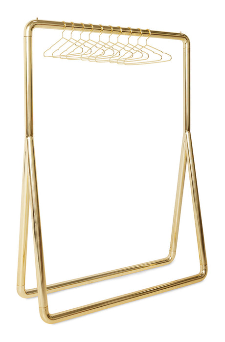 HKliving Kledingrek Chubby incl. hangers - Brass