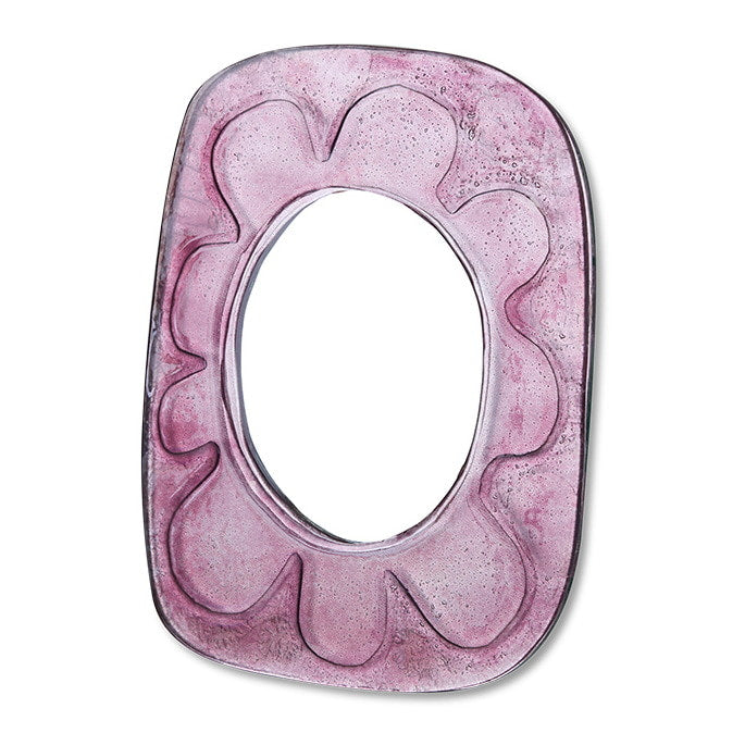 HKliving Spiegel Funky 34 x 30cm - Roze - Organisch