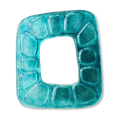 HKliving Spiegel Funky 34 x 30cm - Teal