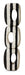 HKliving Sculptuur Monochrome Gevlochten palm, 99cm - Zwart/Wit