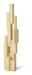 HKliving Sculptuur Skyscraper Sungkaihout, 98cm - Crème
