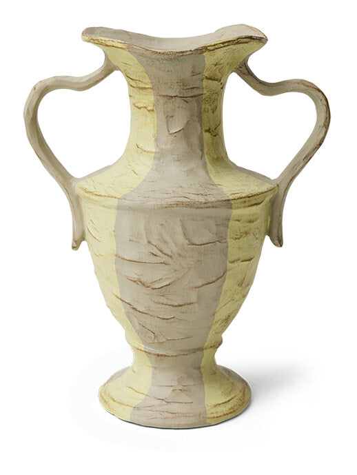 HKliving Vaas New Classics Stoneware, 30cm - Crème