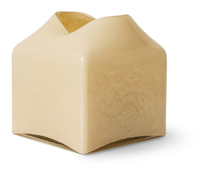 HKliving Vaas Forma Glas 21 cm - Crème