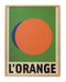 HKliving Schilderij Lorange 85 x 65cm - Groen,Oranje