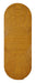 HKliving Wandpaneel Sun Rattan, 145 x 51,5cm - Naturel - Ovaal