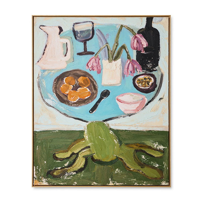 HKliving Schilderij Still Life Linnen, 105 x 130cm - Meerkleurig